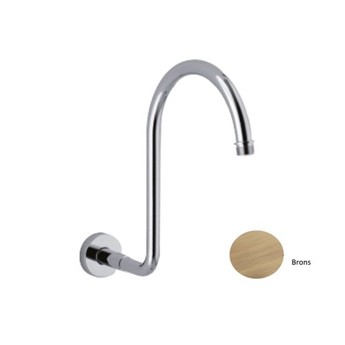 Douchearm Sanimex Giulini Rond Gebogen 30.5cm Brons 