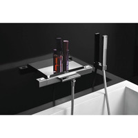 Opbouw Badkraan Sapho Notos Thermostaatkraan Waterval 2-knop 14.6 cm Chroom (incl. zeephouder)