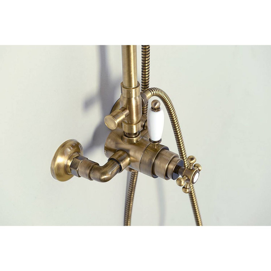 Regendoucheset Opbouw Sapho Antea Compleet Thermostatische � 20 cm Brons