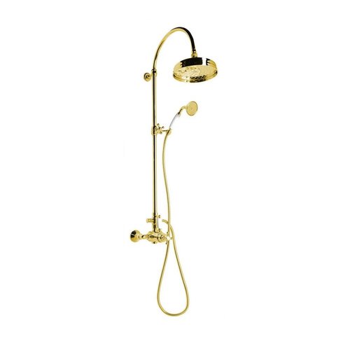 Regendoucheset Opbouw Sapho Antea Compleet Thermostatische Ø 20 cm Goud 