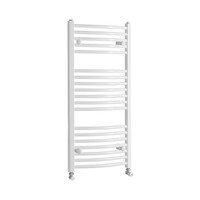 Handdoekradiator Sapho Orbit Gebogen 60x98.6 cm 547W Wit