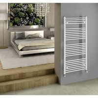 Handdoekradiator Sapho Direct Recht 75x132.2 cm 864W Wit