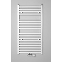 Handdoekradiator Sapho Direct Recht Middenaansluiting 60x132.2 cm 693W Wit