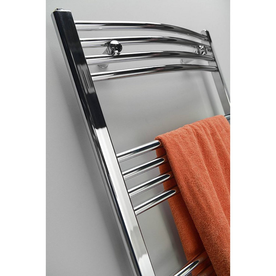 Handdoekradiator Sapho Alya Gebogen 50x111.8 cm 428W Chroom