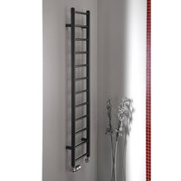 Handdoekradiator Sapho Dina Recht 30x174 cm Metallic Zilver