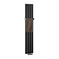 Designradiator Sapho Colonna Recht Middenaansluiting 29.8x180 cm 614W Antraciet