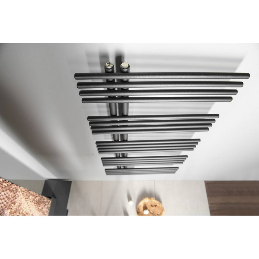 Designradiator Sapho Nympha Recht 60x112.2 cm 354W Antraciet