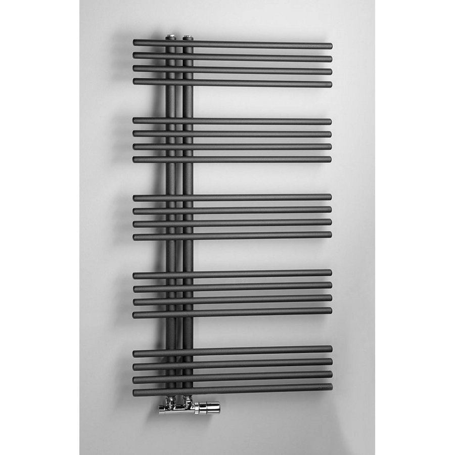 Designradiator Sapho Nympha Recht 60x112.2 cm 354W Antraciet