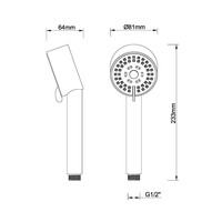 Handdouche Verstelbaar Wiesbaden Cadans Geborsteld Koper