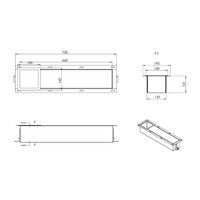 Inbouw Reserve Toilet Rolhouder AQS RVS Black Chrome