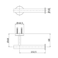 Toiletrolhouder voor Wandmontage Herzbach Design IX PVD-Coating Koper