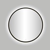 Best Design Badkamerspiegel Best Design Venetië Moya LED Verlichting 80x80 cm Rond Gunmetal