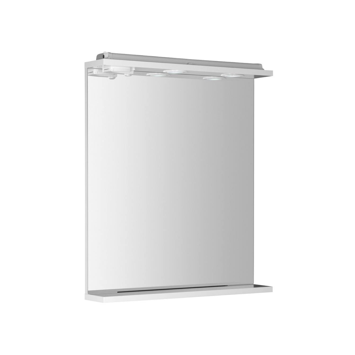 Badkamerspiegel Sapho Korin 60x70x12 cm Incl. Planchet en LED Verlichting-Stopcontact Sapho