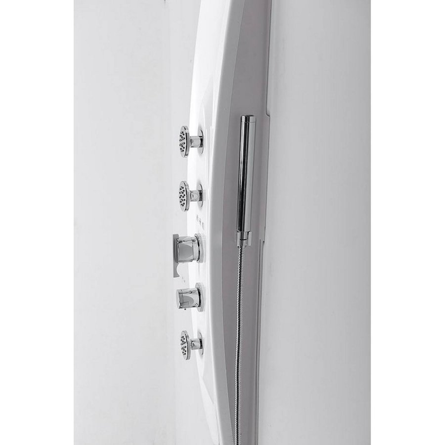 Douchepaneel Sapho Mola 130x21 cm Thermostatisch Hoekgemonteerd Wit