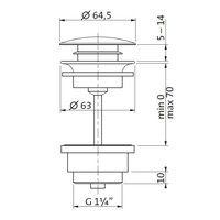 Clickwaste Herzbach Living IX 5/4'' Zwart