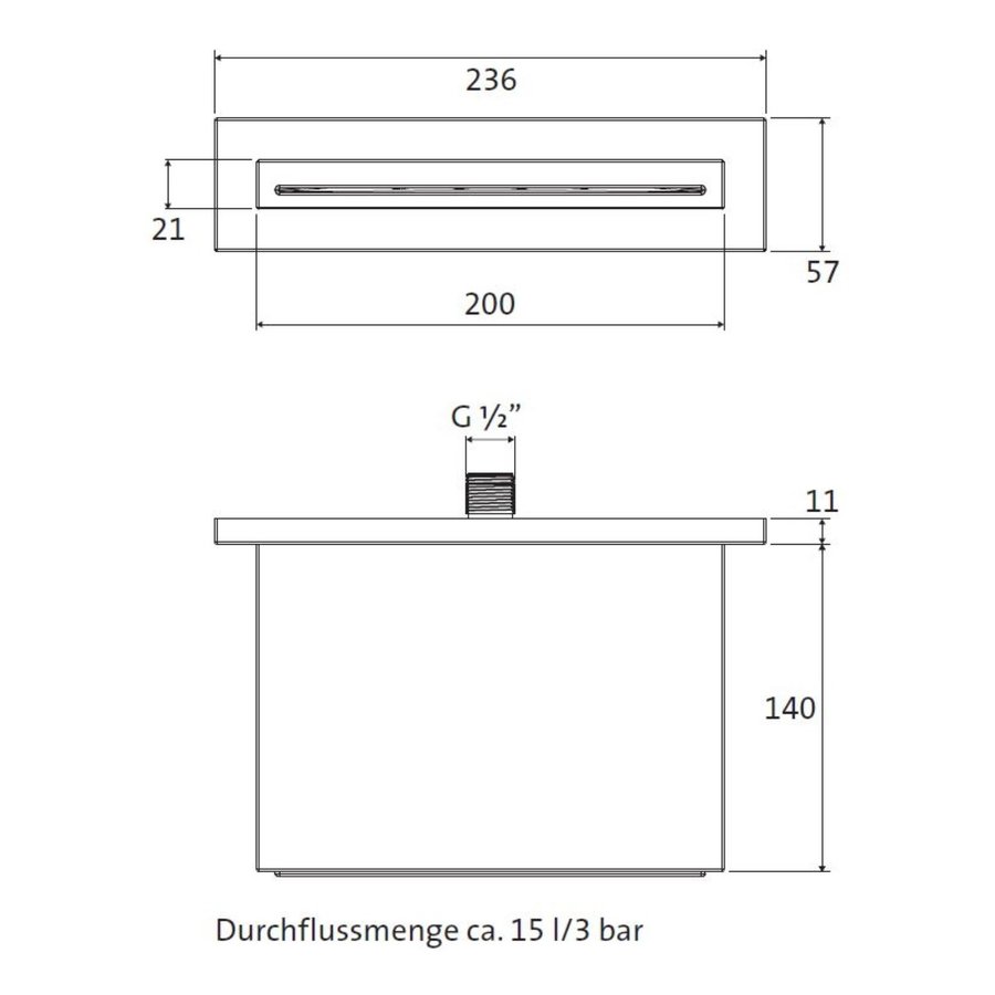 Waterval Wanduitloop Herzbach Living Spa PVD-Coating 15,1 cm Messing Goud