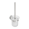 Sapho Toiletborstelhouder Sapho X-Steel Hangend 11.5x32.5 cm Geborsteld RVS / Melkglas