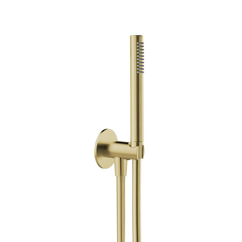 Badset Herzbach Living Spa PVD-Coating Wandbevestiging met Rond Rozet 125 cm Messing Goud 