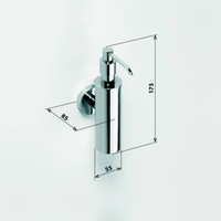 Zeepdispenser Sapho X-Round Hangend 150 ML Chroom