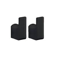 Handdoekhaak 2PCS Sapho Pirenei 2x5.3 cm Mat Zwart