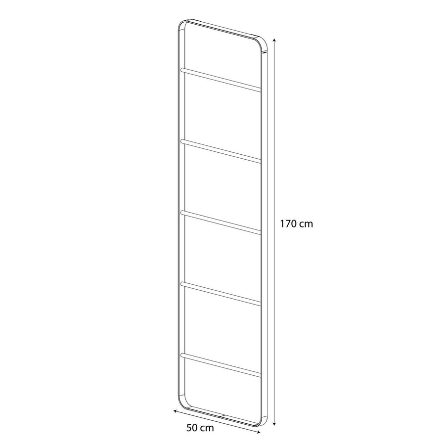 Handdoek Ladder Tiger Brix 170x50 cm Wit