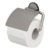 Tiger Toiletrolhouder Tiger Tune Met Klep RVS Geborsteld / Zwart