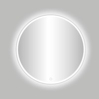 Badkamerspiegel Best Design Venetië White LED Verlichting 80x80 cm Rond Mat Wit