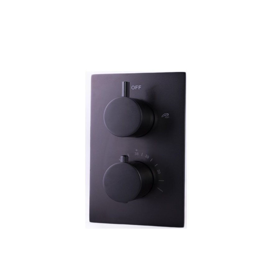 Badkraan Inbouw Boss & Wessing Nero Compleet met Handdouche Mat Zwart