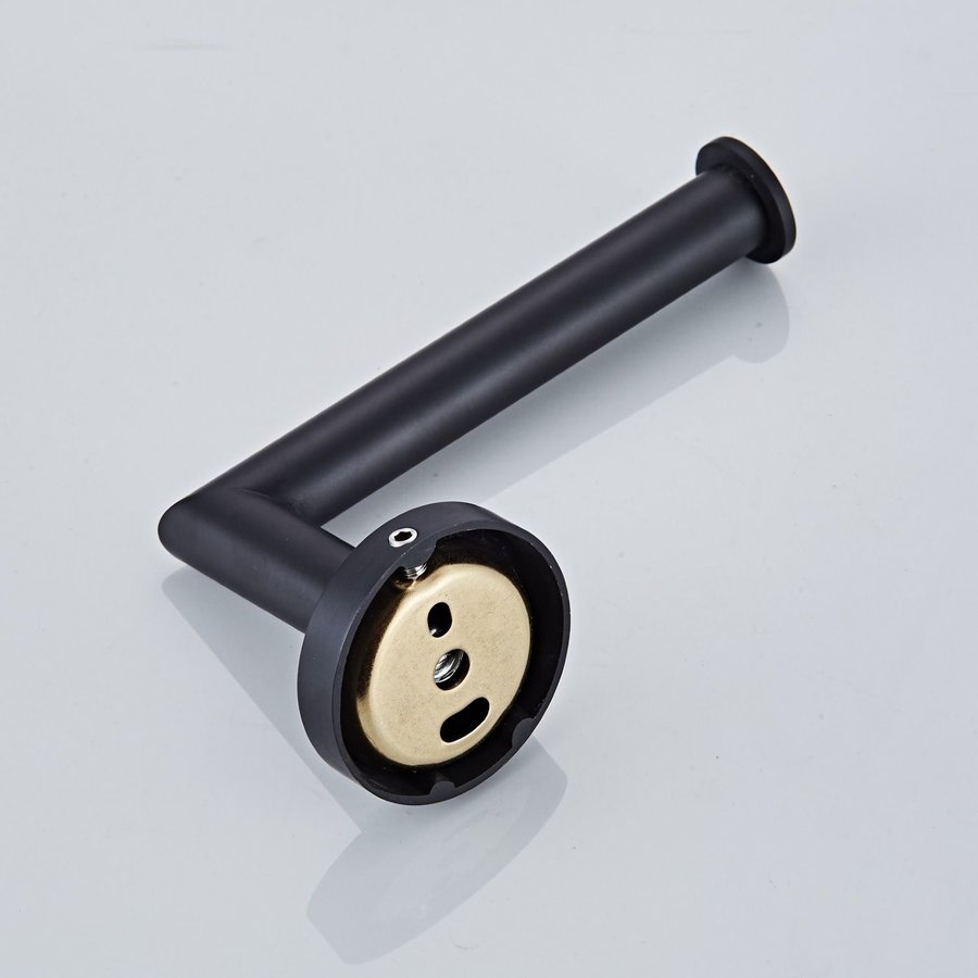 Toiletrolhouder Boss & Wessing Nero Messing Mat Zwart