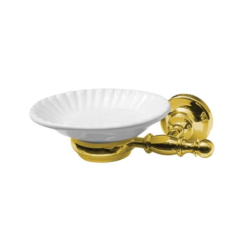 Zeephouder Sapho Perla Hangend 17.3x5.5 cm Goud / Wit 