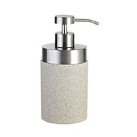 Zeepdispenser Sapho Stone Vrijstaand 300 ML Polyresin Beige