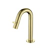 Best Design Toiletkraan Best Design Nancy 1-draaiknop Gebogen 21 cm Mat Goud