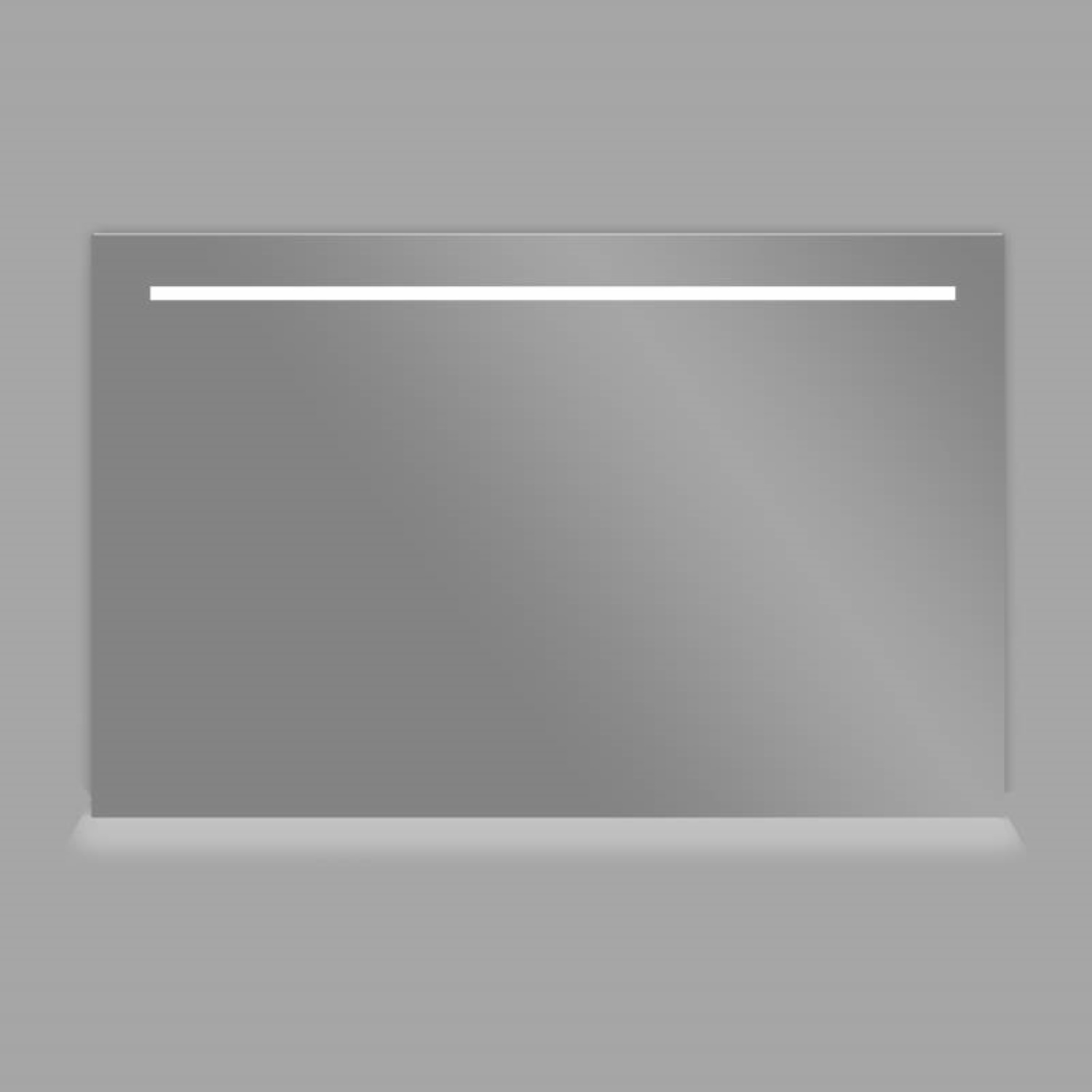 Spiegel 120 cm Aluminium Met Led Verlichting En Schakelaar Aqua Royal