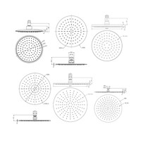 Inbouw Regendouche Set Klik 2-Wegs Chroom (Plafonduitloop)