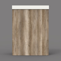 Fonteinkast BWS Canyon Oak met Marble Fontein Mat Wit