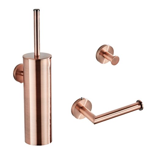 Complete Toiletborstelset Boss & Wessing Copper Geborsteld Koper 