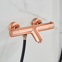 Opbouw Badkraan Boss & Wessing Copper Pro Thermostatisch met Handdouche Geborsteld Koper