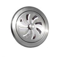 Ventilatierooster Weha Rond Afsluitbaar 10 cm RVS