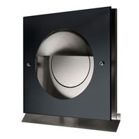 Overdruk Ventilatierooster Kappa 15 cm Mat Zwart