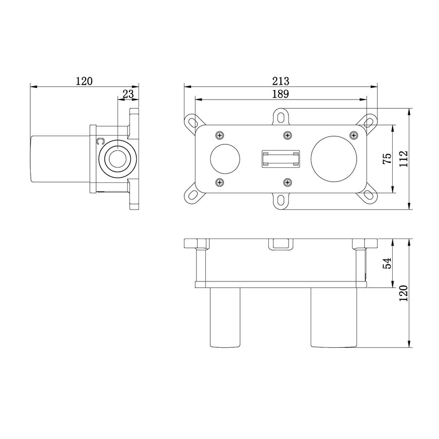 Inbouw Wastafelmengkraan Brauer Brushed Edition Coldstart Gebogen Uitloop Korte Ronde Hendel Rechts Geborsteld RVS PVD Met Rozetten