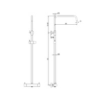 Regendouche Brauer Chrome Showerpipe Met Thermostaat 30cm 3 Standen Messing Chroom