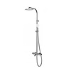 GRB Opbouw Badkraan GRB Time Thermostatisch met Hoofddouche 25 cm en Handdouche Set Messing Chroom