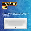 MegaBath Ligbad Society 175X80X50 Cm Mat Cement