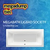 MegaBath Ligbad Society 175X80X50 Cm Mat Creme