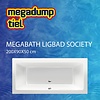 MegaBath Ligbad Society 200X90X50 Cm Edelweiss Gebroken Wit