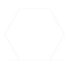 Hexagon Vloertegel Azulejo Monolo Blanco 22.5x25.9 cm (doosinhoud 0.88 m2) (prijs per m2)