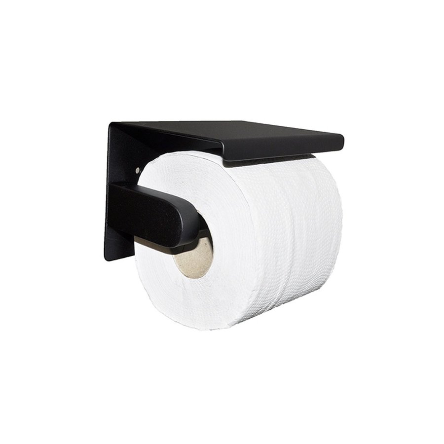 Toiletrolhouder Boss & Wessing Boston Mat Zwart