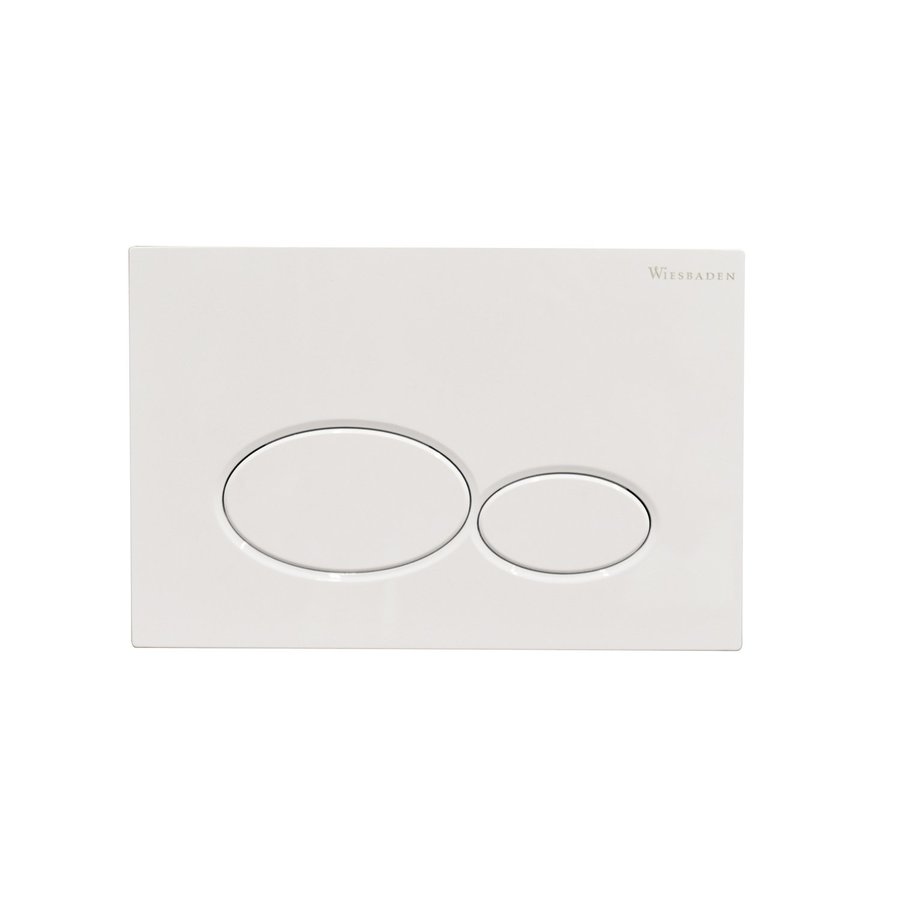 Bedieningsplaat voor Geberit UP320 Boss & Wessing Glanzend Wit