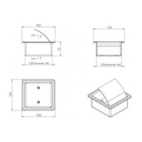 Toiletrolhouder Inbouw Boss & Wessing Upon RVS Mat Zwart