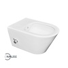 Wiesbaden Wandcloset Wiesbaden Luxe Rimless 53 cm Inclusief Ingebouwde Bidet MW/KD Mat Wit